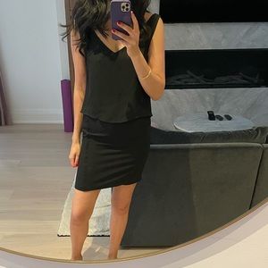 Babaton 100% silk black dress-size 0